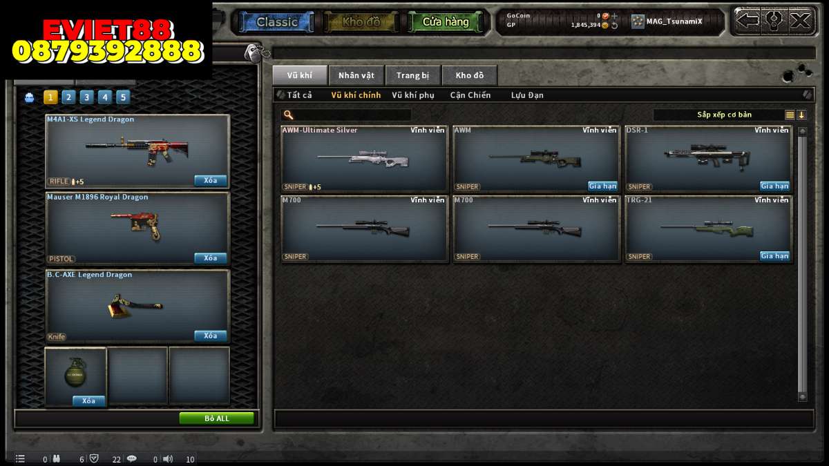 shop acc cf uy tin gia re